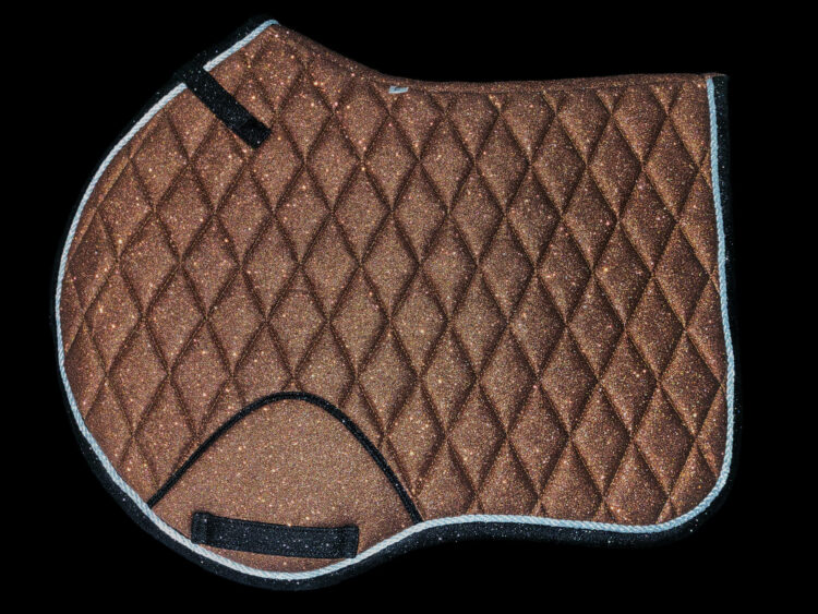 Springschabracke Glitzer bronze